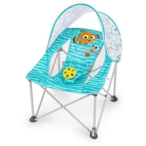 DISNEY BABY - NEMO - Sdraietta pieghevole Pop 'N Chill per neonati, parasole SPF 50+ e borsa per il trasporto inclusi