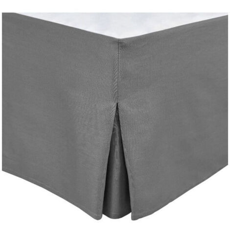Copri rete - HOME LINGE PASSION - 180 x 200 cm + 30 cm - Grigio antracite