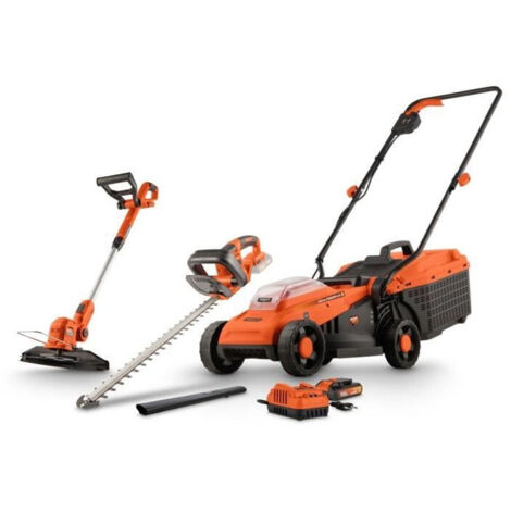 Rasaerba, decespugliatore e tagliasiepi - DUAL POWER - POWDPGBOX25 - 20V - Larghezza di taglio 330 mm