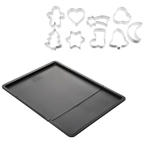 Ensemble avec plaque a pâtisserie extensible et 9 emporte-pieces sur cintre - ZENKER
