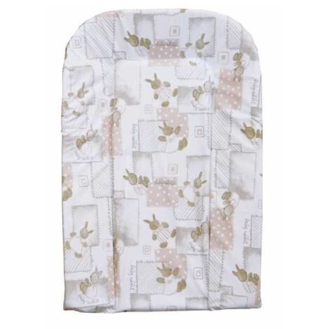 Materassino fasciatoio Bambisol 70x44 cm PVC Motivo coniglio beige