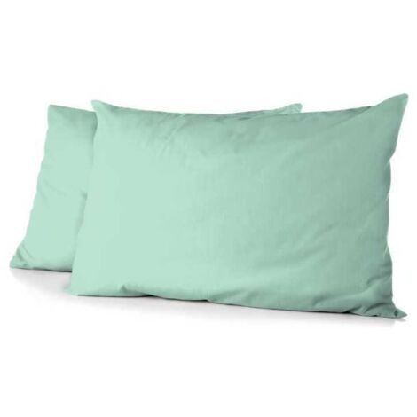 Set 2-fedeli cuscini HOME LINGE PASSION HP72083 Microfibra 82 g 50x70 cm Verde acqua
