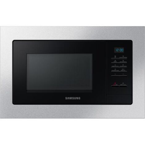 solo forno a microonde da incasso 20l 850w in acciaio inox - ms20a7013at - samsung