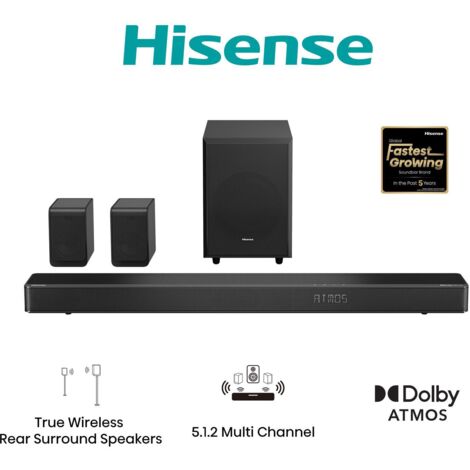 Hisense AX5125H altoparlante soundbar Nero 5.1.2 canali 500 W