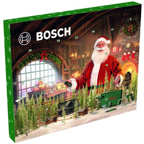 Calendario dell'Avvento 2025 degli utensili manuali Bosch per la casa e il giardino, con 41 pezzi in busta (1/5)