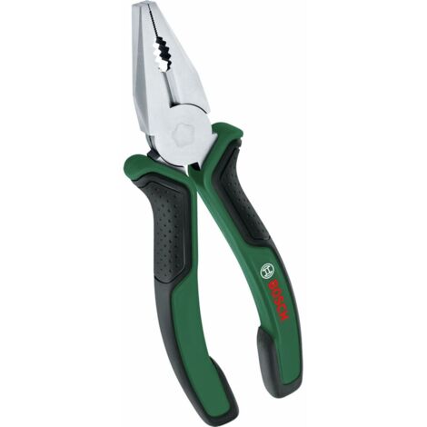 Bosch Pinza Universale Pinza Universale Durevole, Precisa Rivestimento Softgrip Ergonomico Superficie Placcata in Nichel, Pinze combinate (1/5)