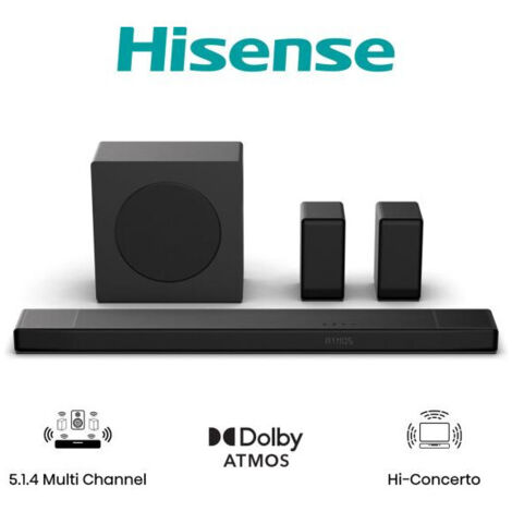 Hisense AX5140Q altoparlante soundbar Nero 5.1.4 canali 600 W