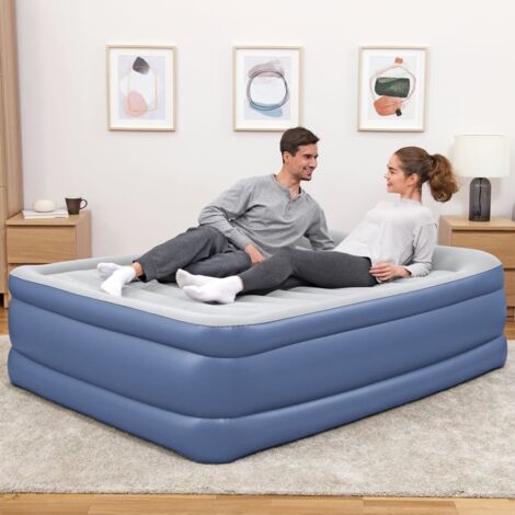 Lit gonflable - Bestway - Tritech - 152 x 203 x 46 cm - 2 places - Pompe intégrée