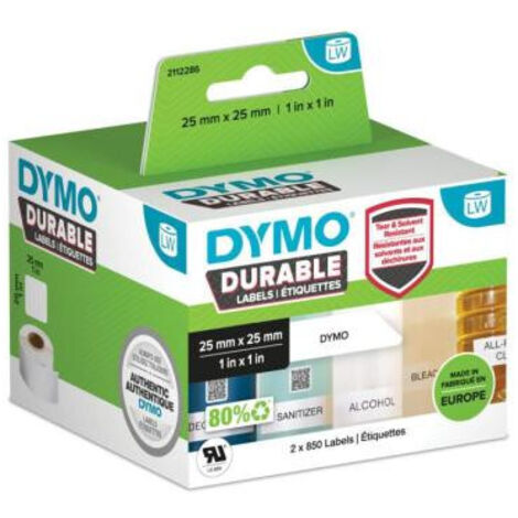 Rotolo di etichette Dymo 1700pz 25x25mm Bianco [2112286]