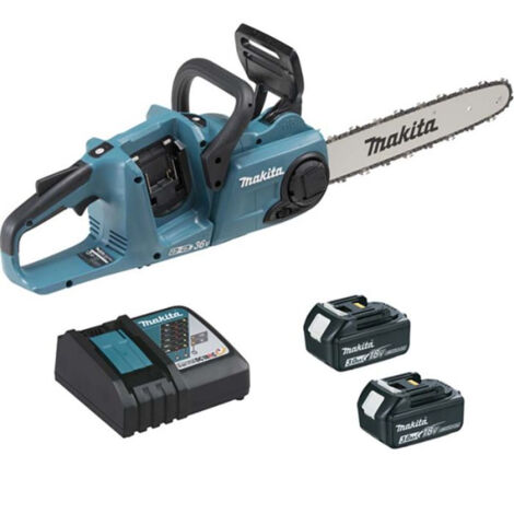 Tronçonneuse MAKITA DUC353RF2 36V 2x18V LXT 35 cm avec 2 batteries 18V 3Ah et chargeur rapide