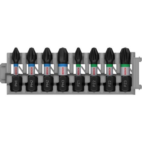 Packs d’embouts de vissage BOSCH Professional 2608522323 Impact Control (8 pièces)