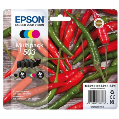 Epson 503 cartuccia d'inchiostro 4 pz Originale Resa standard Nero, Ciano, Magenta, Giallo (1/3)