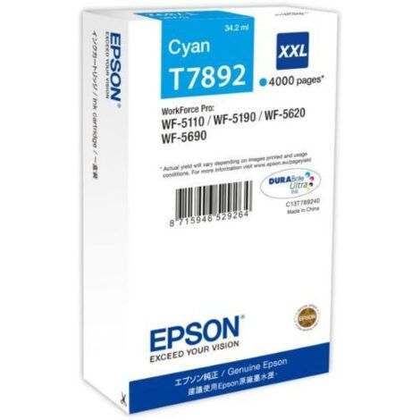 Cartuccia Epson ciano durabrite ultra serie T789 XXL [C13T789240]
