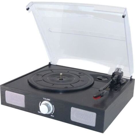 Platine vinyle INOVALLEY TD11 avec disque numérique USB et haut-parleurs intégrés (1/3)
