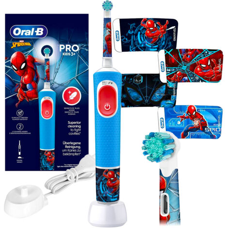 Brosse a Dents Électrique Oral-B Pro Kids 1 Manche Marvel Spider-Man, 1 Brossette, 3 Ans et Plus (1/5)