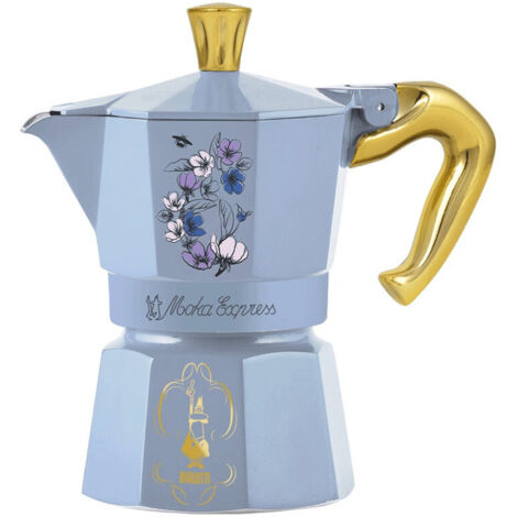 Caffettiera Bialetti Moka Express Bridgerton 3tz Azzurro chiaro [MOKA EXPRESS 3TZ BRIDGERTON]