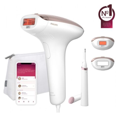 Philips Lumea Serie 7000 Depilatrice a Luce Pulsata IPL per Pelle Liscia da Casa con Funda, Accessori per Corpo e Viso, Penna di Precisione, Alternativa alla Depilazione Laser BRI921/00