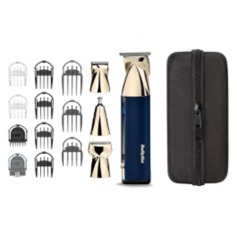 Tosaerba multiuso senza fili - BABYLISS - MT992E Super-X Metal - Autonomia 5 h - 4 teste - Edizione Gold & Navy