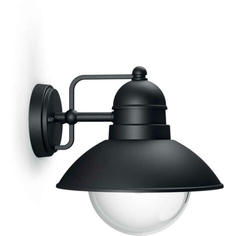 Philips myGarden - Lampada a parete per esterni 22x22 cm, E27, nero 915005309101