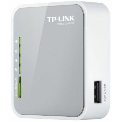 TP-Link TL-MR3020 router wireless Fast Ethernet Banda singola (2.4 GHz) 4G Argento, Bianco
