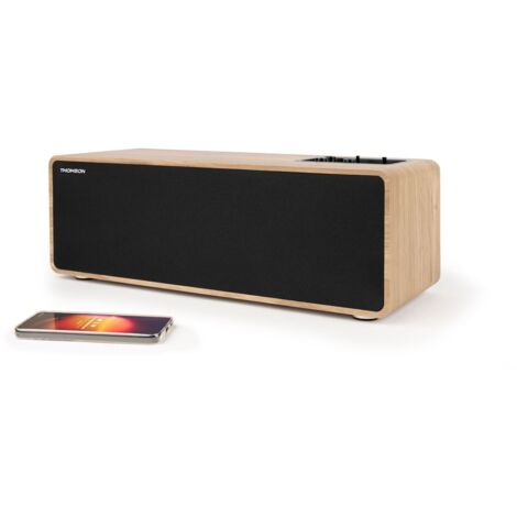 Cassa bluetooth - THOMSON - Legno e nero (1/5)