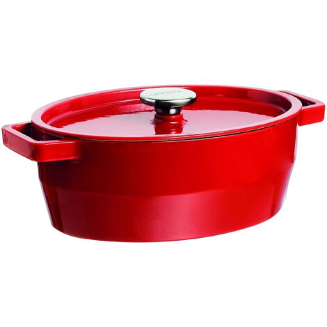Cocotte Pyrex Slow Cook Ovale Rosso 5,8 L 33 cm (1/5)