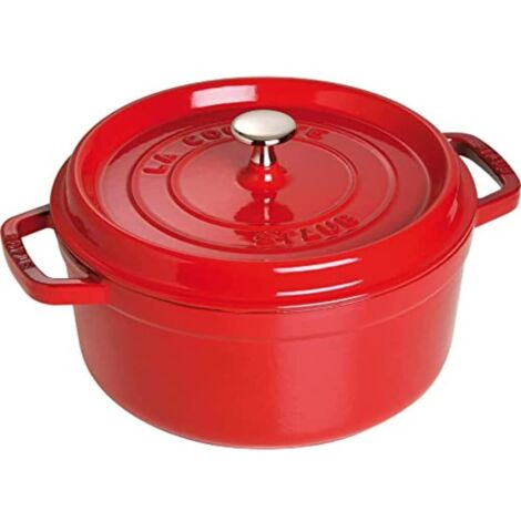 Cocotte rotonda Staub in ghisa smaltata 28 cm Rosso ciliegia 6,7 L (1/5)