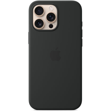 Cover in silicone con MagSafe per iPhone 16 Pro Max Nero (1/5)