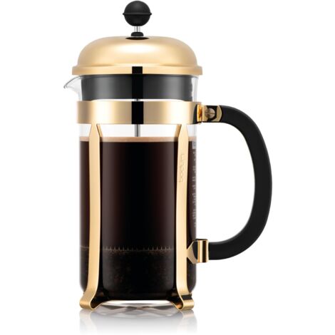 Caffettiera a pistone - BODUM - Chambord - 1 L - 8 tazze - Acciaio inossidabile - Oro (1/4)