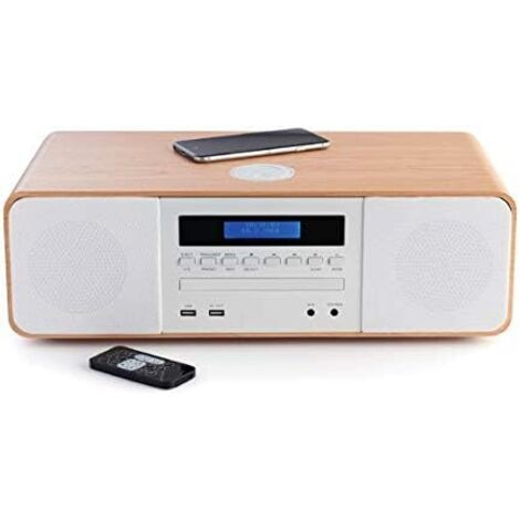 Catena compatta Bluetooth - THOMSON - Bianca/Induzione - Radio FM/CD/MP3/USB, 50W, Equalizzatore, Telecomando, Alimentazione 230V (1/4)