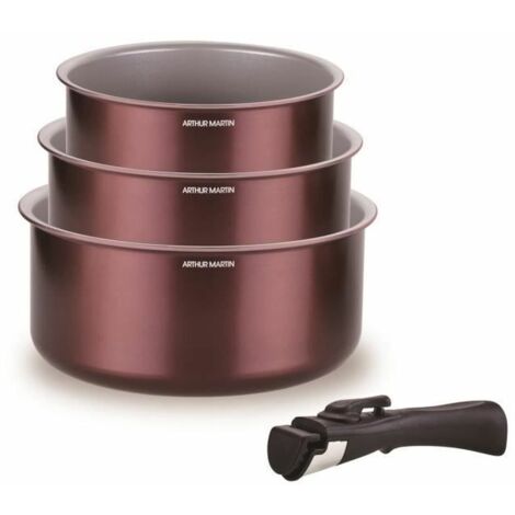Casseruole Arthur Martin Violetta Prune 4 Pezzi