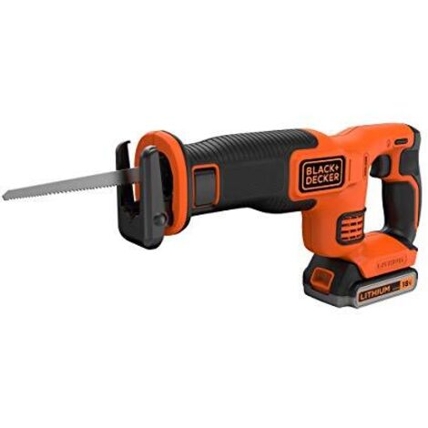 Seghetto alternativo Black+decker - BDCR18E1-QW - BLACK+DECKER Seghetto alternativo senza fili - 1 batteria - 1 lama di 140mm - 18V (1/4)