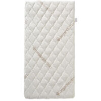 Materasso per Bambini in Cotone Biologico - 60x120x10 cm - 100% Cotone - Sfoderabile - Senza Trattamenti Chimici