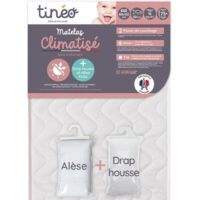 Materasso climatizzato TINEO 60x120 cm + coprimaterasso + sottofedere (set)