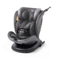 Seggiolino auto - BABYAUTO - RODIA - Gruppo 0/1/2/3 - 40 / 150 cm - I-Size Plus - Isofix - Girevole - Reclinabile - Riduttore - Grigio