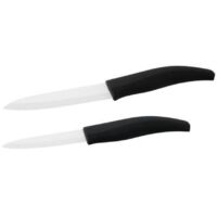 Lot de 2 couteaux - NIROSTA - Lames en céramique de 12,5 et 18 cm de long