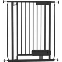 INGENUITY - Barriera di sicurezza per scale per bambini e animali, apertura a mano o con piede, altezza 84 cm, larghezza 73–80 cm