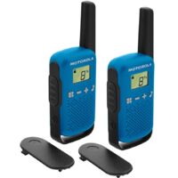 Talkie-walkie Motorola - 2 Pcs - Bleu - Portée 8 km - Mains-libres - Puissance 500 mW