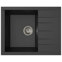 Lavello da Una Vasca con Scolapiatti Stradour 1C XS Nero