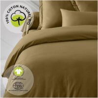 Completo letto - TODAY - 240 x 260 cm - Cotone 100% - Bio - Bronzo