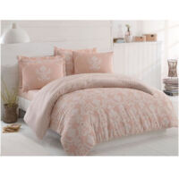 Parure di letto - 1 copripiumino 220 x 240 cm + 2 federe 60 x 60 cm - 65% cotone, 35% poliestere - Polvere
