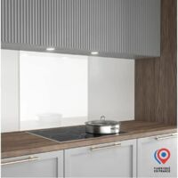 Sottopiano - Schienale cappa - AURYS - Vetro - Extra bianco - Laccato bianco - 900450 - 6 mm