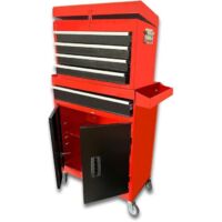 DOMAC Servante datelier 7 tiroirs en metal avec bac de rangement vide