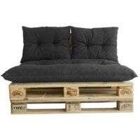 Cuscino da pavimento Jardin Prive Classic Pallet Kit Grigio