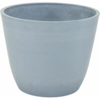 Vaso Mega Collections Ecostone Egg Grigio Plastica Riciclato 41 x 33 cm 42 x 42 x 67 cm