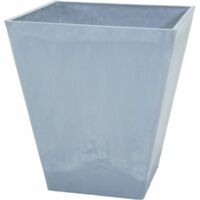 Vaso Mega Collections Ecostone Square Grigio Plastica Riciclato 48 x 57 cm 48 x 48 x 57 cm