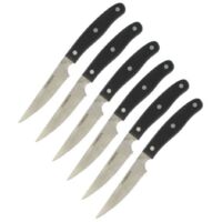 Lot de 6 couteaux a steak - NIROSTA- 22 cm