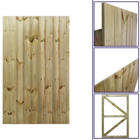 Premier 6ft Tongue & Groove 105cm Wide Fully Framed Flat Top Gate