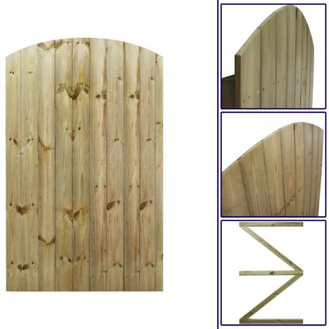 Premier 6ft Tongue & Groove 105cm Wide Semi-Braced Arch Top Gate