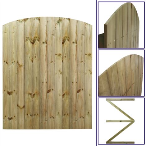 Premier 6ft Tongue & Groove FALSESemi-Braced Arch Top Gate